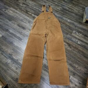 VTG OshKosh B'Gosh Overalls Carpenter Brown Men's Workwear 40x30 2259